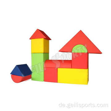 Bunte PVC- und Schwamm weiche leichte Kinder drehen leichte Schaumstoffkletterspielsets Sets